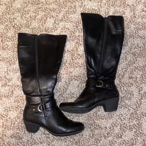 Black Knee High Boots